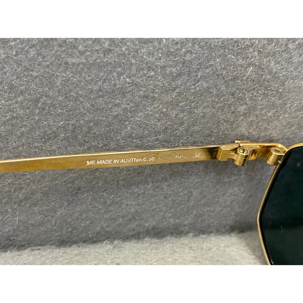 Dunhill 6011 Vintage Aviator Sunglasses Gold Metal Frame Austria Men